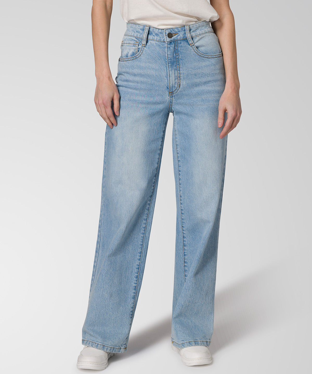 JEANS MUJER DENIM WIDE LEG INDIGO