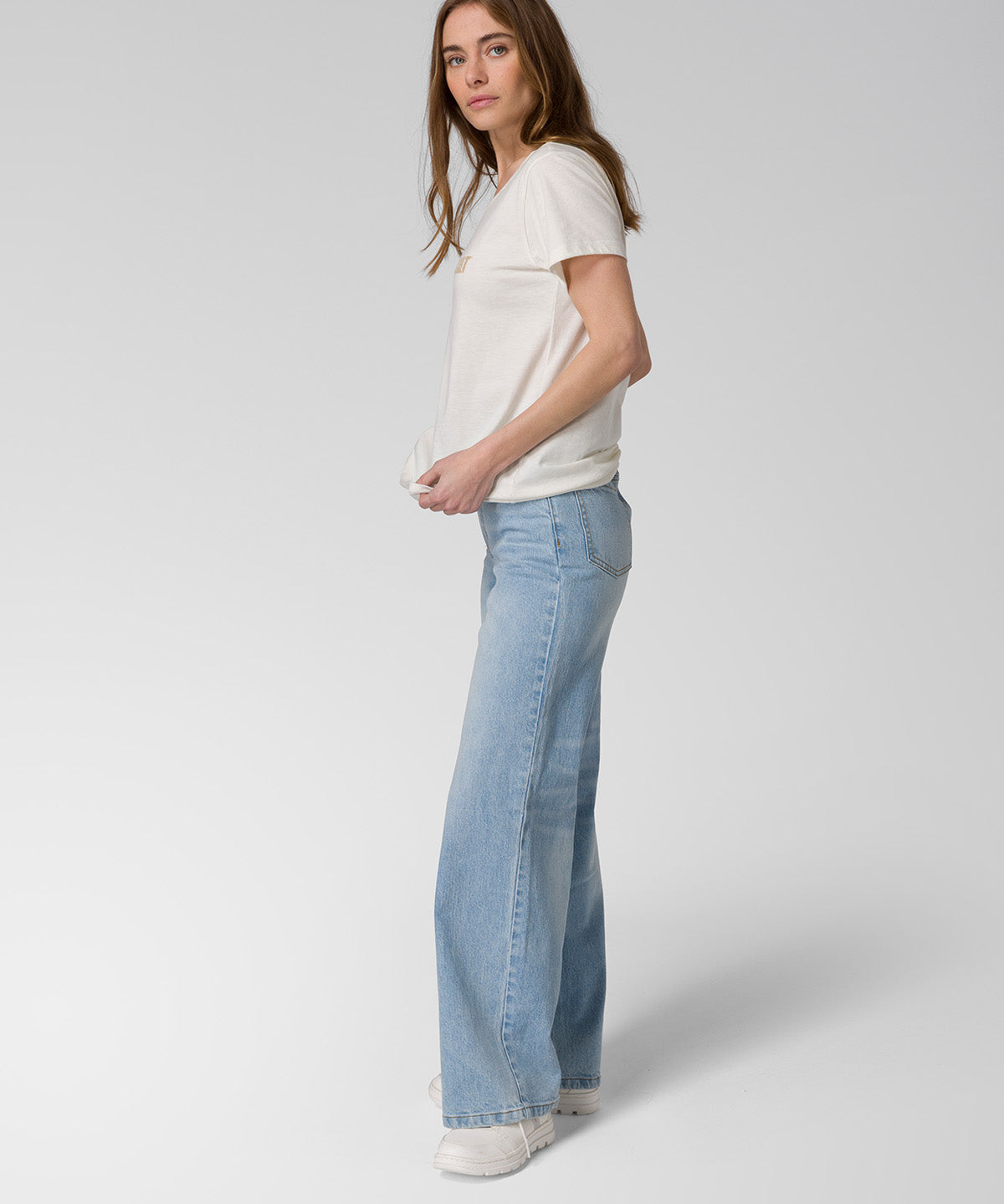 JEANS MUJER DENIM WIDE LEG INDIGO