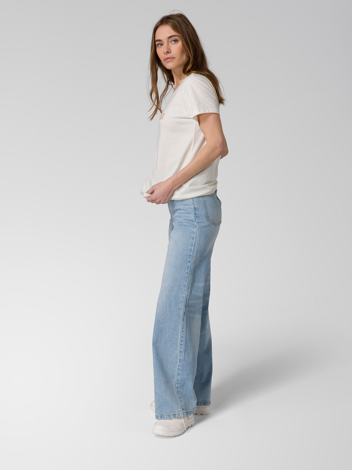 JEANS MUJER DENIM WIDE LEG INDIGO