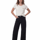 Jeans Mujer CAT Denim Wide Leg - Black Stone