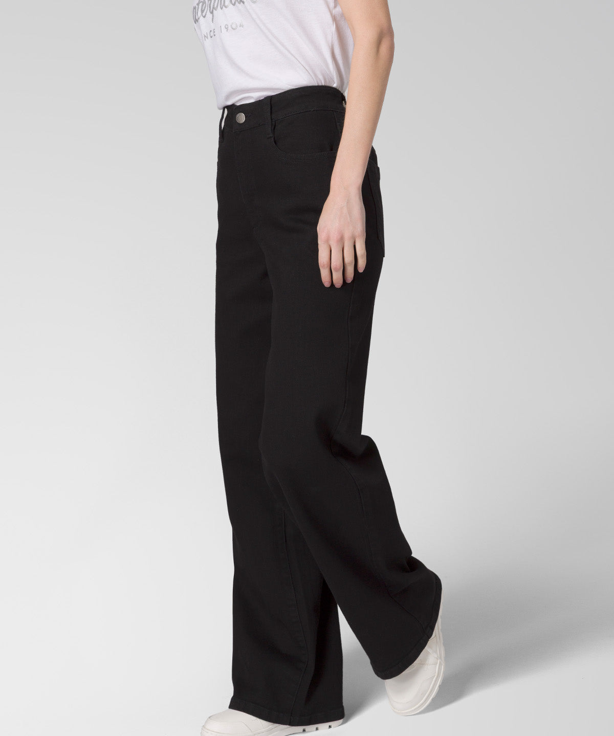 Jeans Mujer CAT Denim Wide Leg - Black Stone CAT