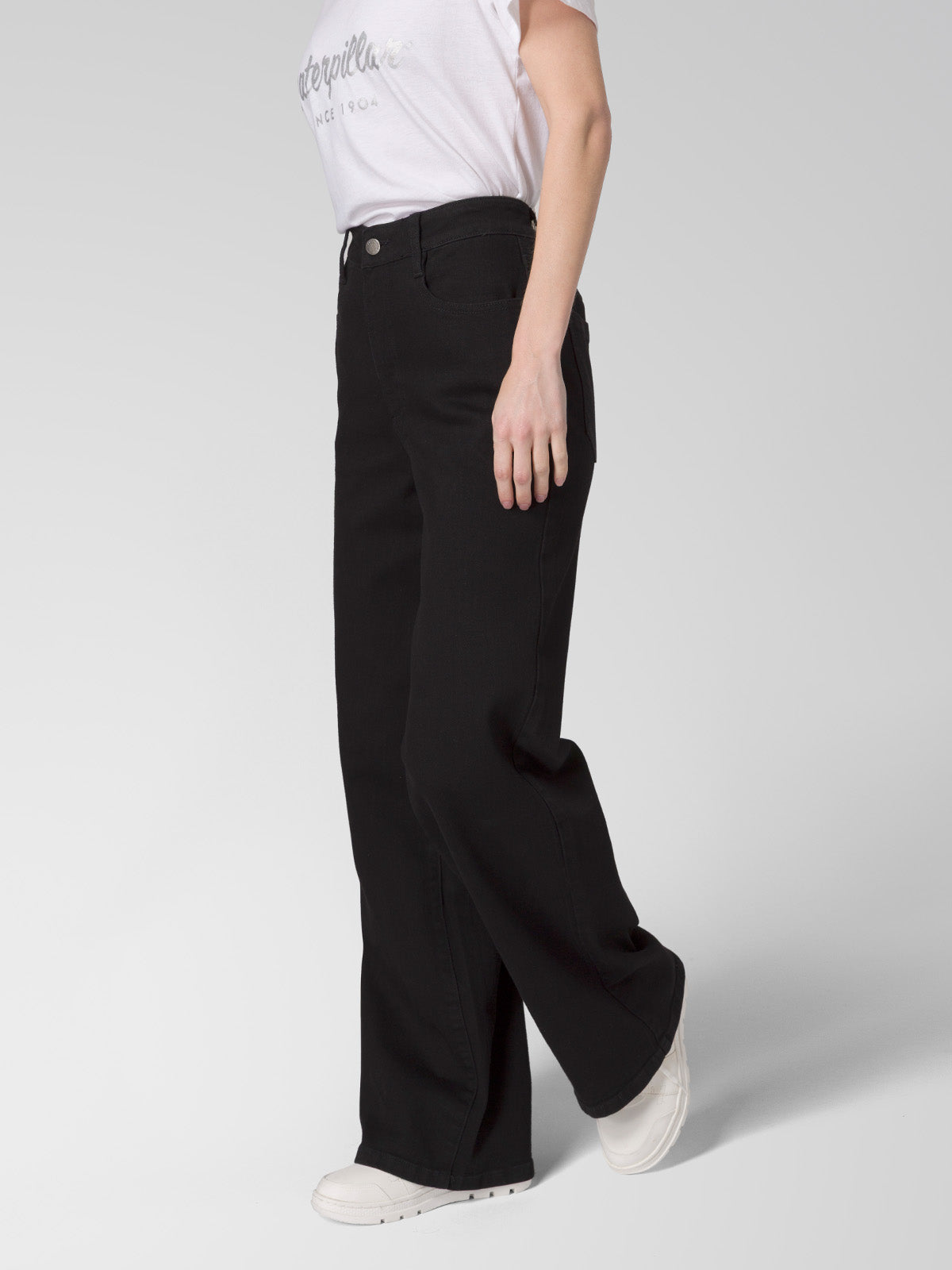 Jeans Mujer CAT Denim Wide Leg - Black Stone CAT