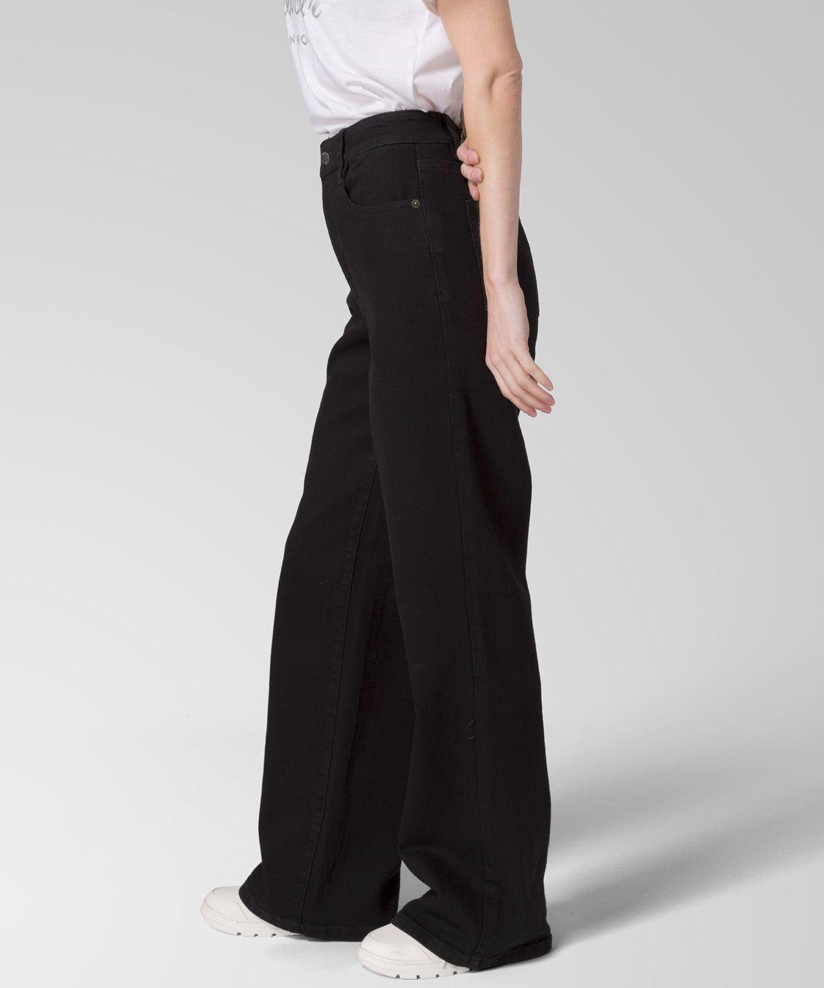 Jeans Mujer CAT Denim Wide Leg - Black Stone CAT