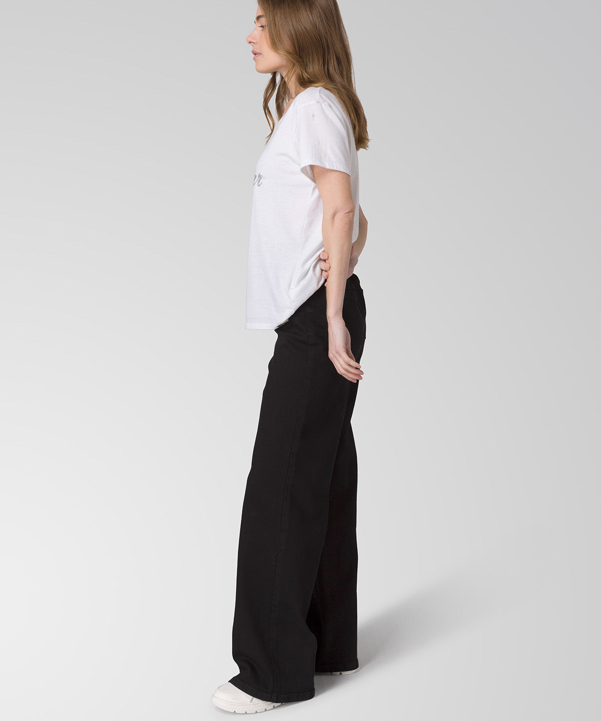 Jeans Mujer CAT Denim Wide Leg - Black Stone CAT