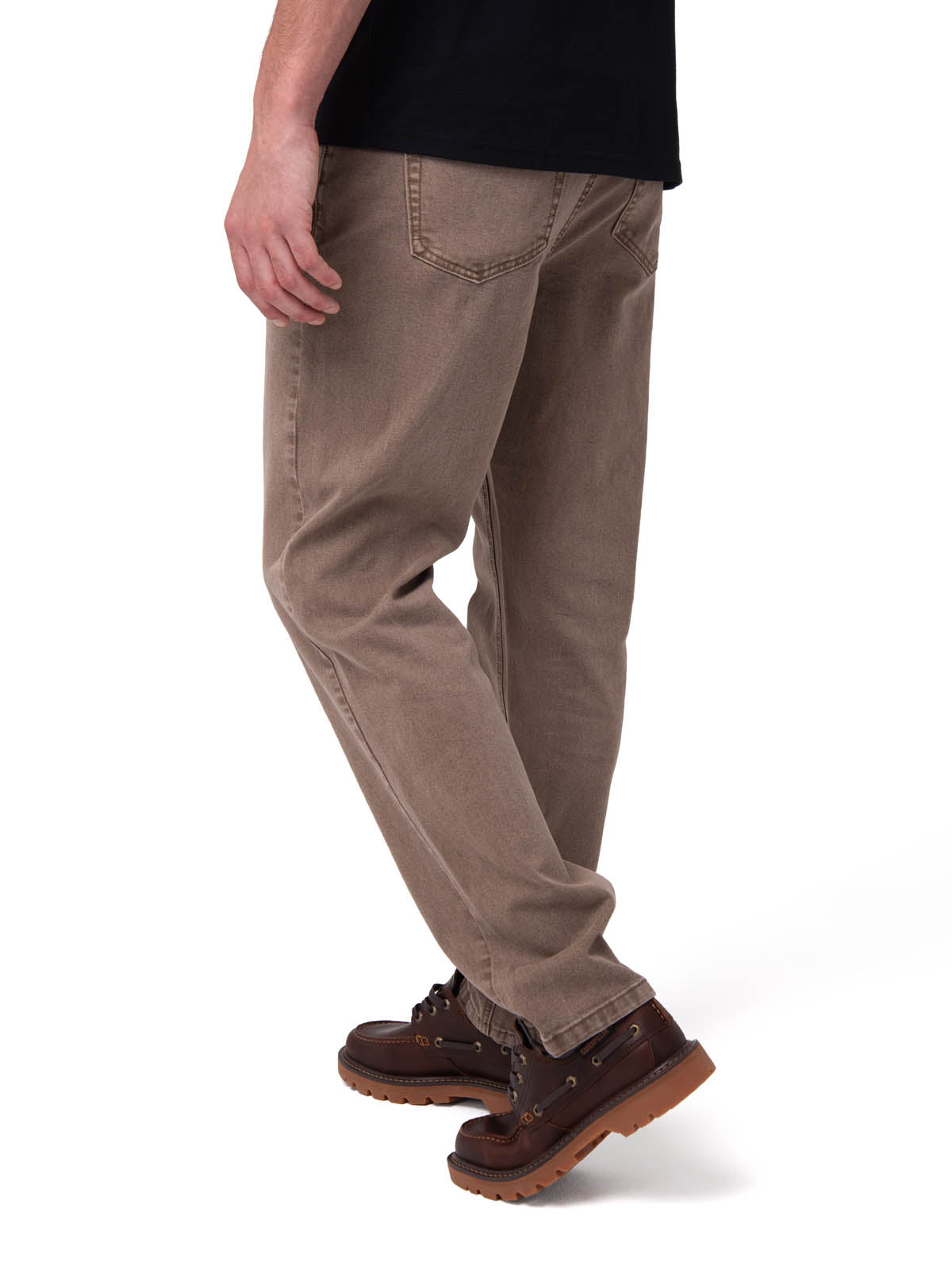 Jeans Rectos Mujer Confort Café Claro Cat