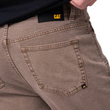 Jeans Rectos Mujer Confort Café Claro Cat