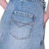 Vestido Mujer Denim Bib Dress Azul