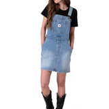 Vestido Mujer Denim Bib Dress Azul