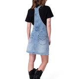 Vestido Mujer Denim Bib Dress Azul