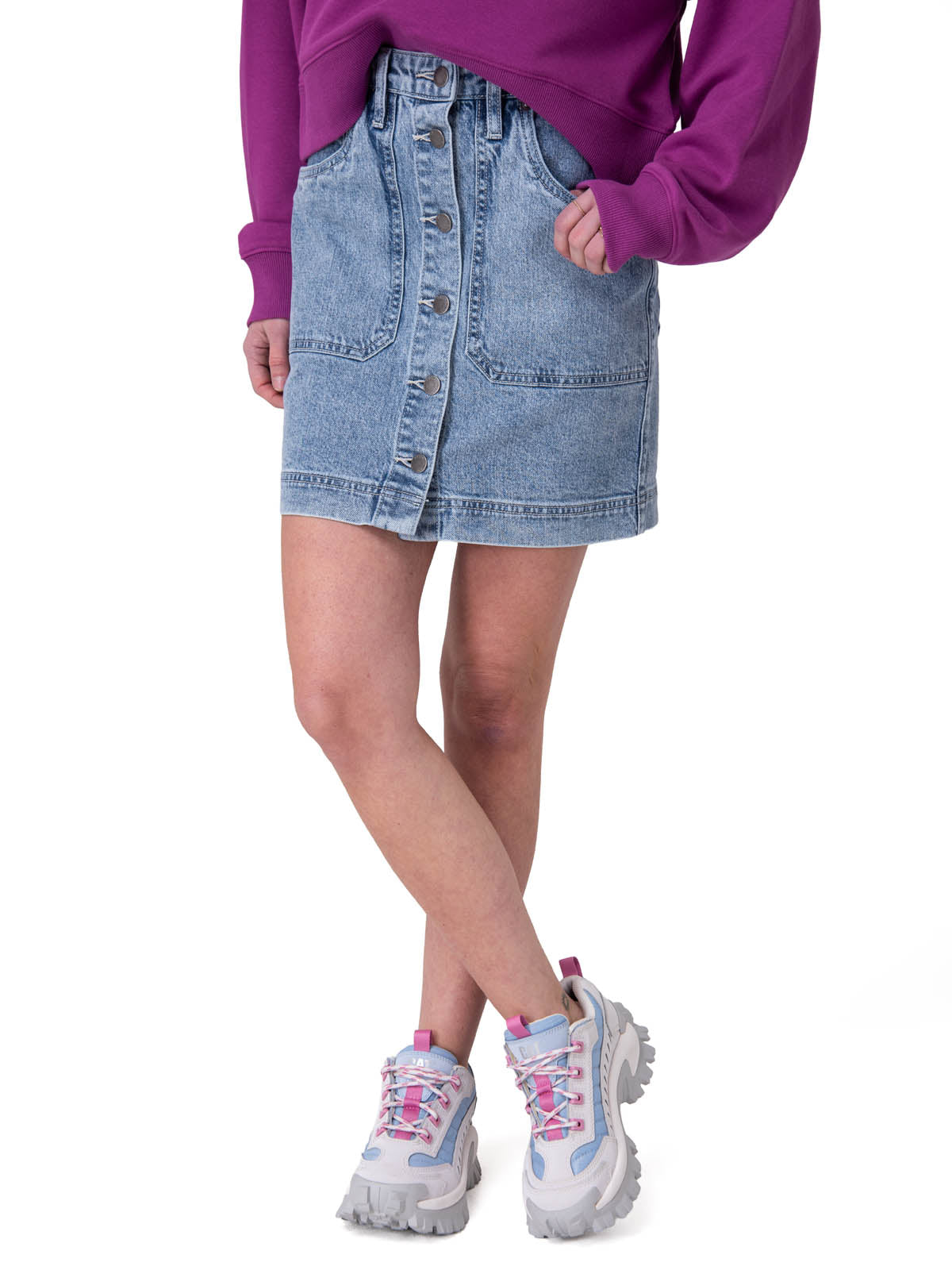Short Mujer Denim Shank Front Sk Azul