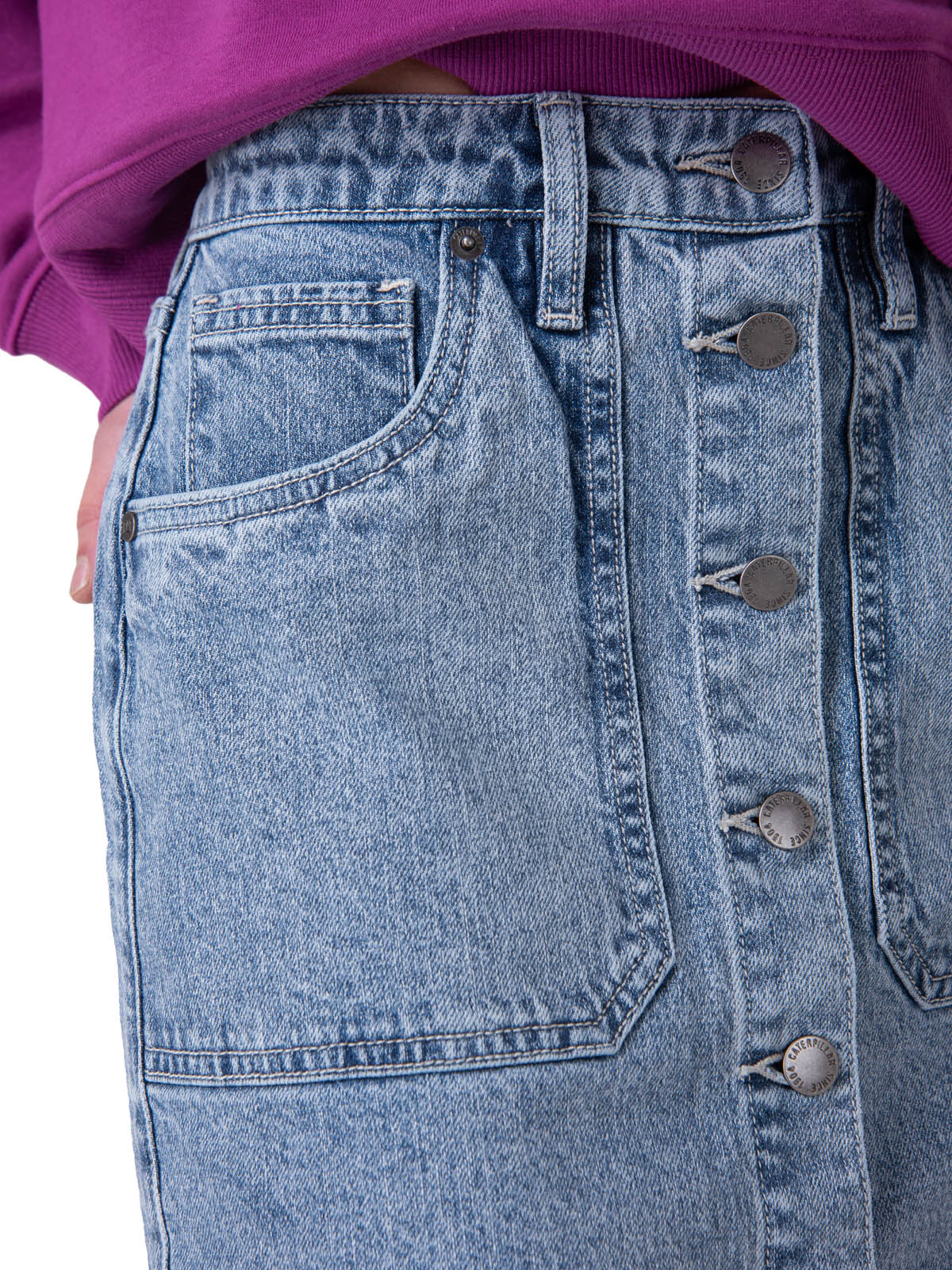 Short Mujer Denim Shank Front Sk Azul