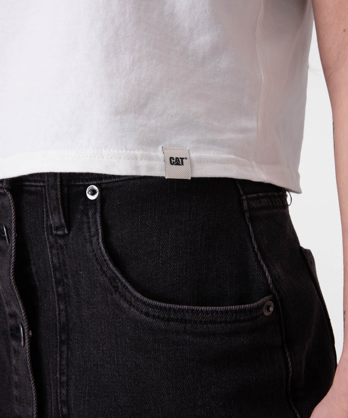 Short Mujer Denim Shank Front Sk Negro