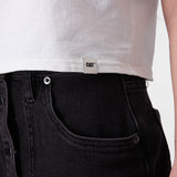 Short Mujer Denim Shank Front Sk Negro