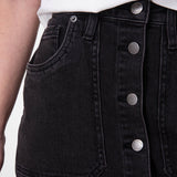 Short Mujer Denim Shank Front Sk Negro