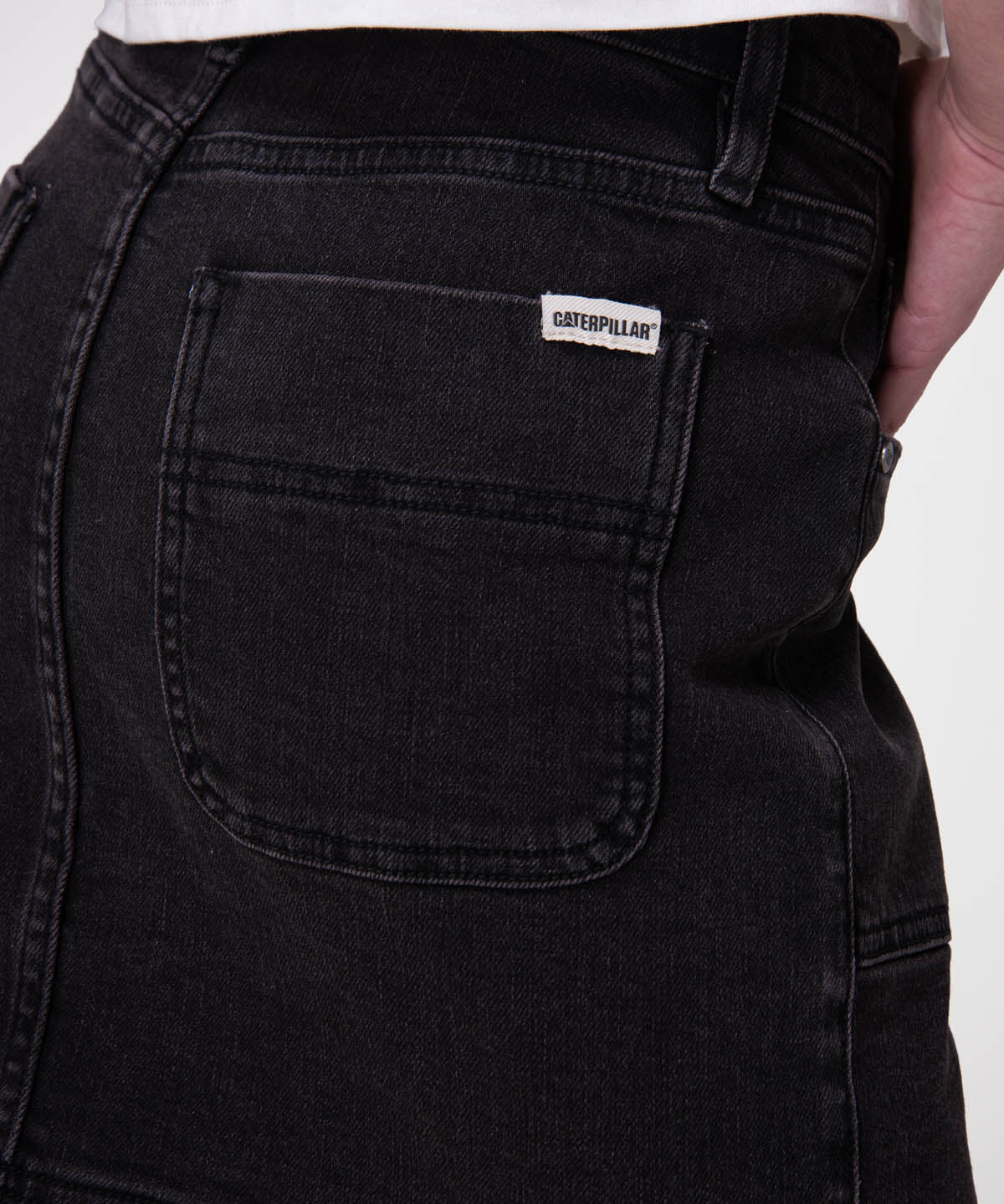 Short Mujer Denim Shank Front Sk Negro