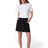 Short Mujer Denim Shank Front Sk Negro