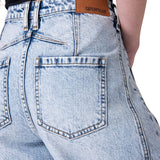 Jeans Mujer Barrel Leg Jean Celeste