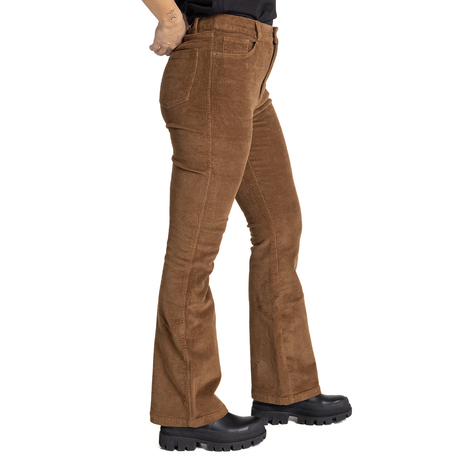 Jean Mujer Mended Mended Heart Corduroy Flare Cat