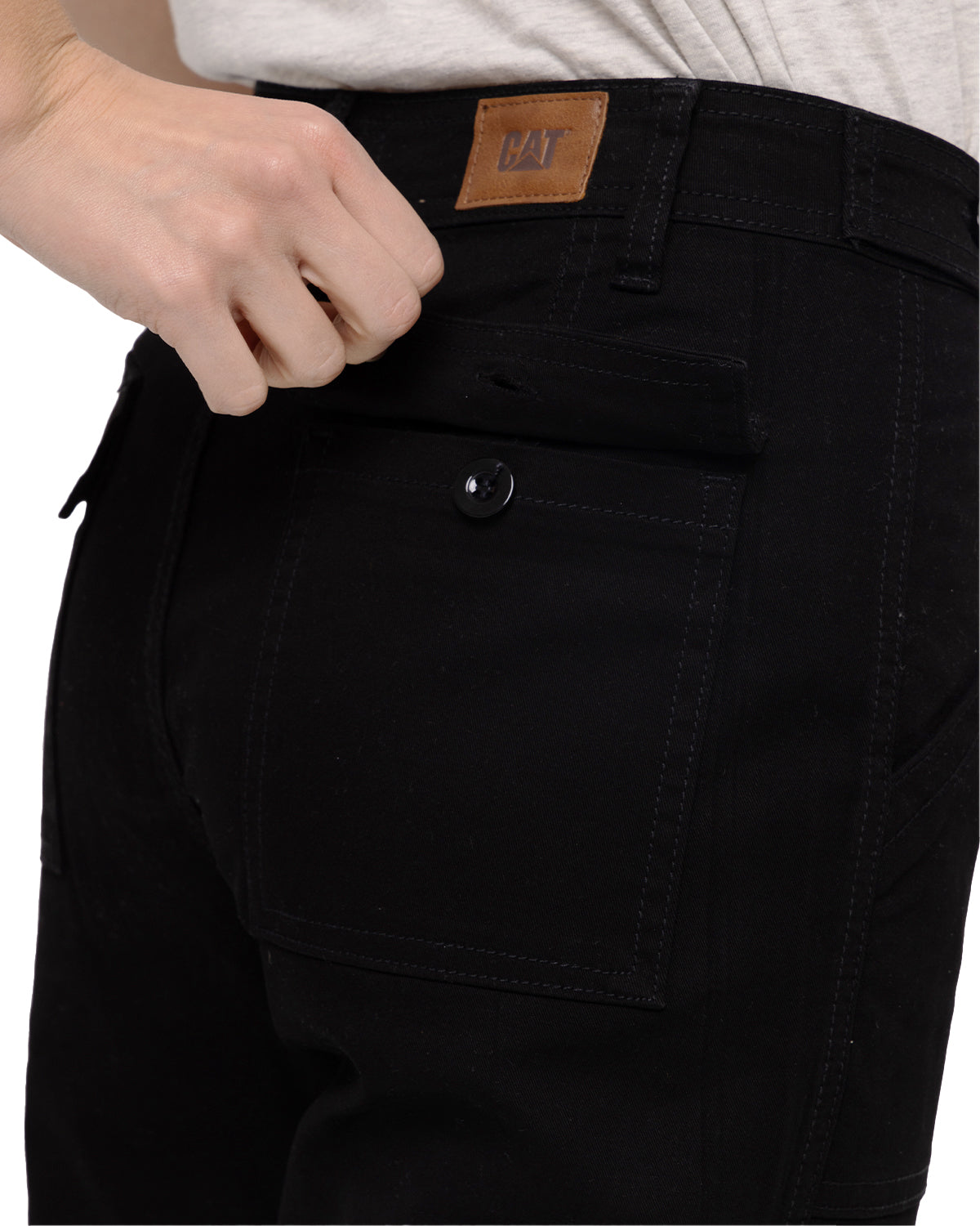 Pantalon Casual Mujer Operation Freeze Button Fly Slim Bottom Negro Cat