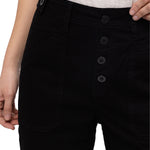 Pantalon Casual Mujer Operation Freeze Button Fly Slim Bottom Negro Cat