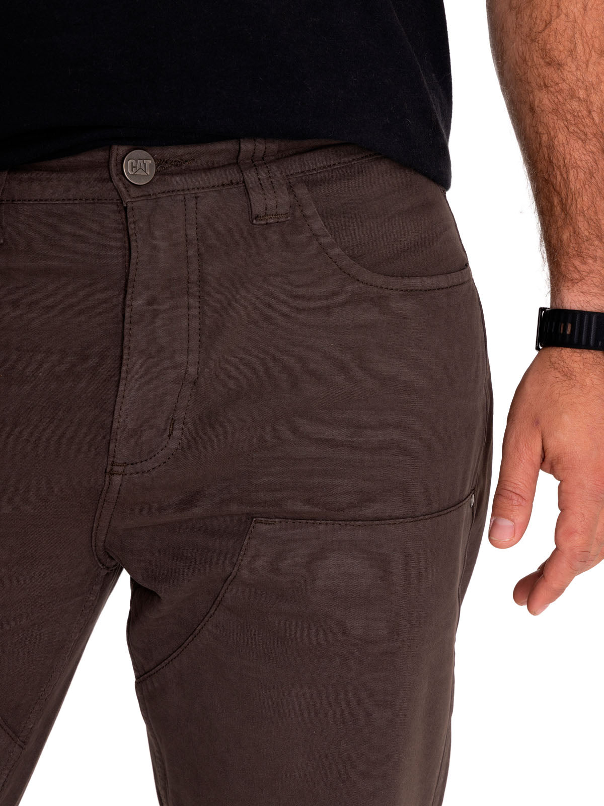 Pantalon Casual Hombre Heritage Uniform Double Front Pant Negro Cat