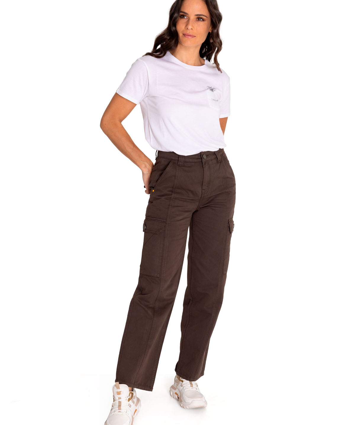 Pantalon Casual Mujer Heritage Uniform High-Rise Cargo Pant Negro Cat