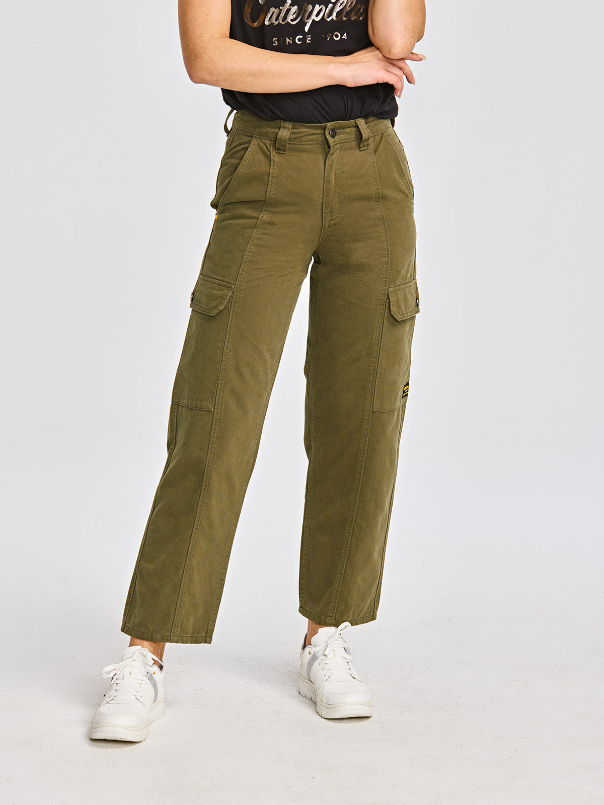 Pantalón Casual Mujer HERITAGE UNIFORM HIGH-RISE CARGO PANT Verde CAT