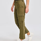 Pantalón Casual Mujer HERITAGE UNIFORM HIGH-RISE CARGO PANT Verde CAT