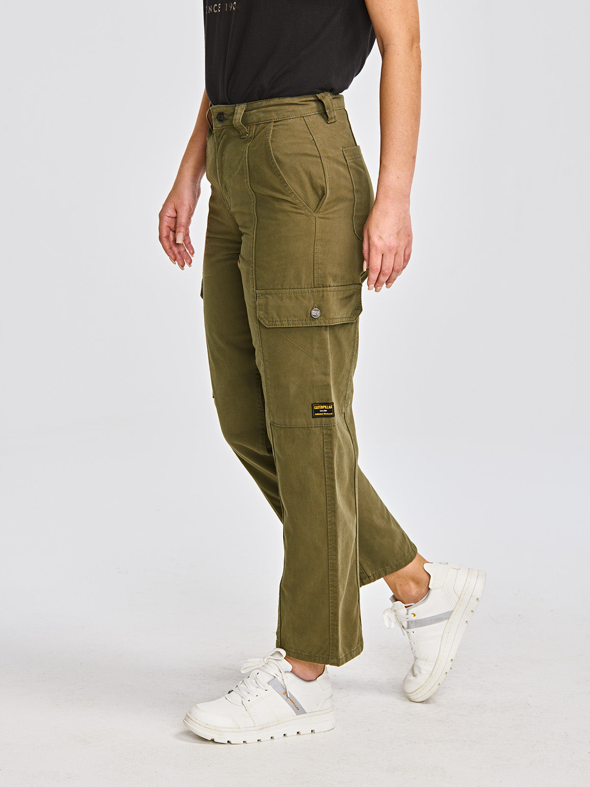 Pantalón Casual Mujer HERITAGE UNIFORM HIGH-RISE CARGO PANT Verde CAT
