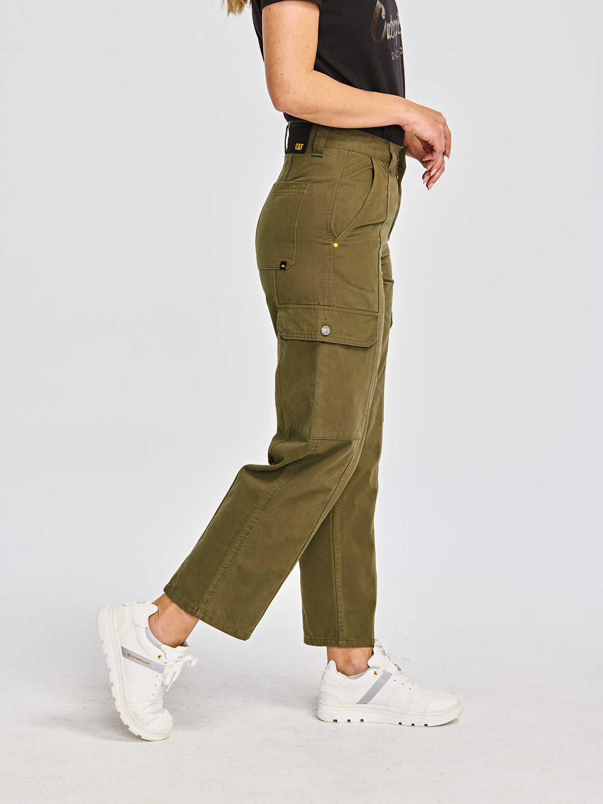 Pantalón Casual Mujer HERITAGE UNIFORM HIGH-RISE CARGO PANT Verde CAT