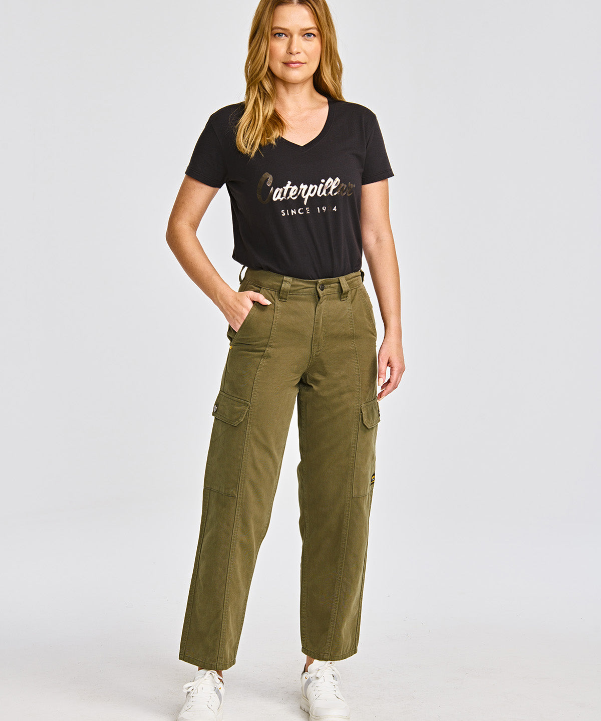 Pantalón Casual Mujer HERITAGE UNIFORM HIGH-RISE CARGO PANT Verde CAT