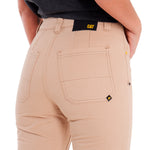 Pantalón Casual Mujer DOUBLE FRONT UTILITY BOTTOM Beige/Crudo CAT