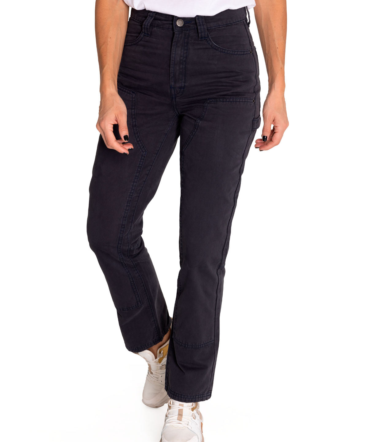 Pantalon Casual Mujer Double Front Utility Bottom Negro Cat