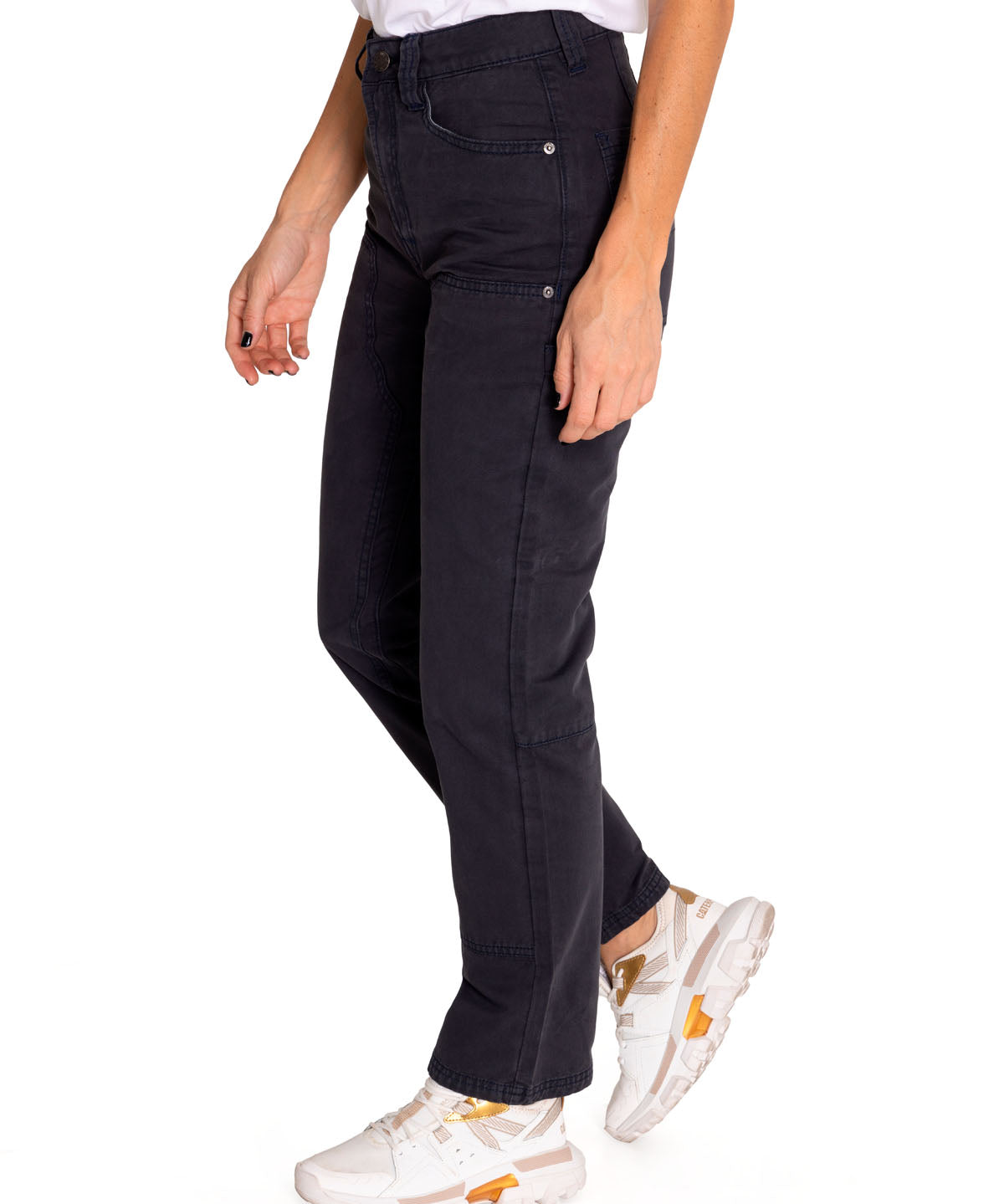 Pantalon Casual Mujer Double Front Utility Bottom Negro Cat