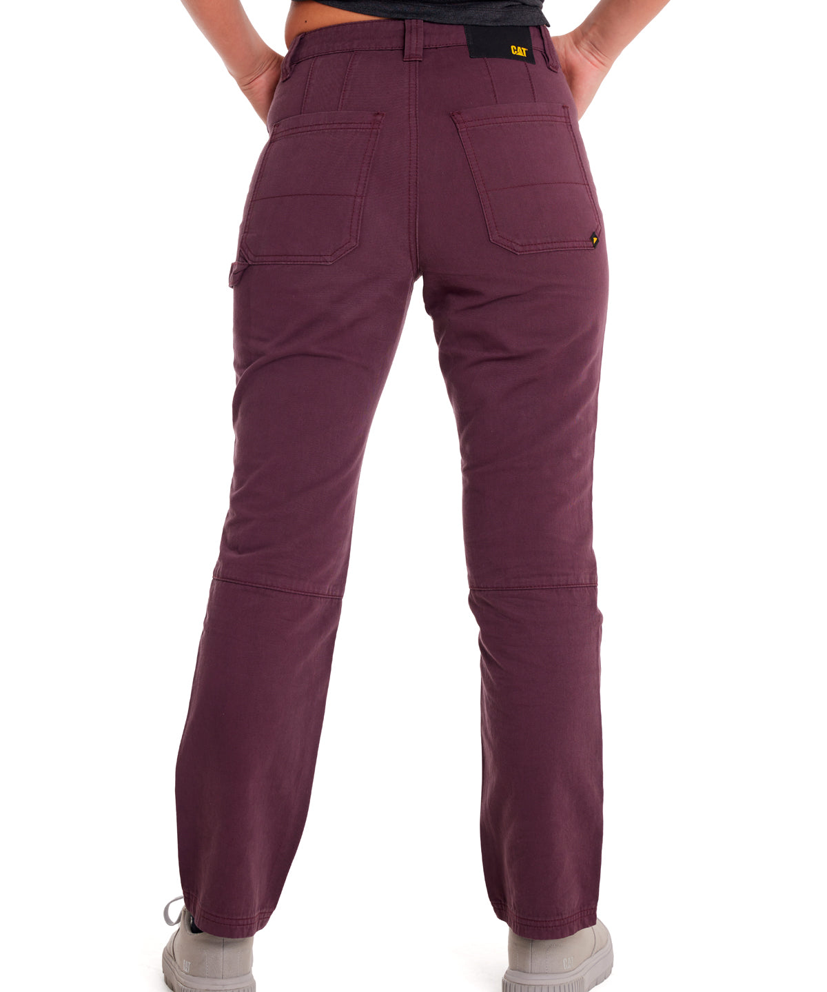 Pantalón Casual Mujer DOUBLE FRONT UTILITY BOTTOM Burdeo CAT