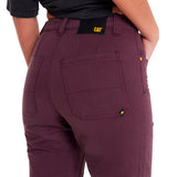 Pantalón Casual Mujer DOUBLE FRONT UTILITY BOTTOM Burdeo CAT