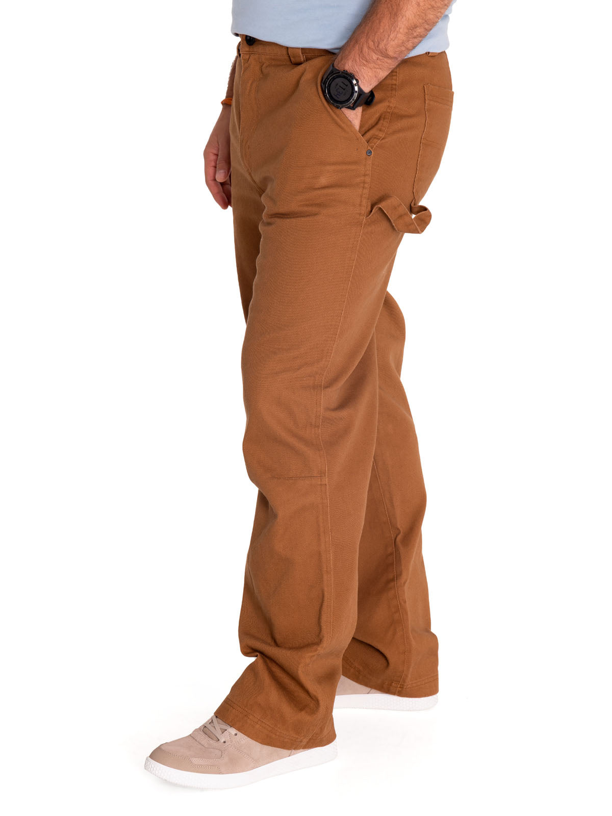 Pantalon Casual Hombre Twill Carpenter Straight Pant Café Cat