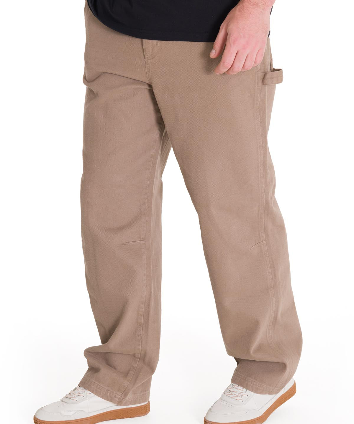 Pantalón Straight Hombre Twill Carpenter Café Claro Cat