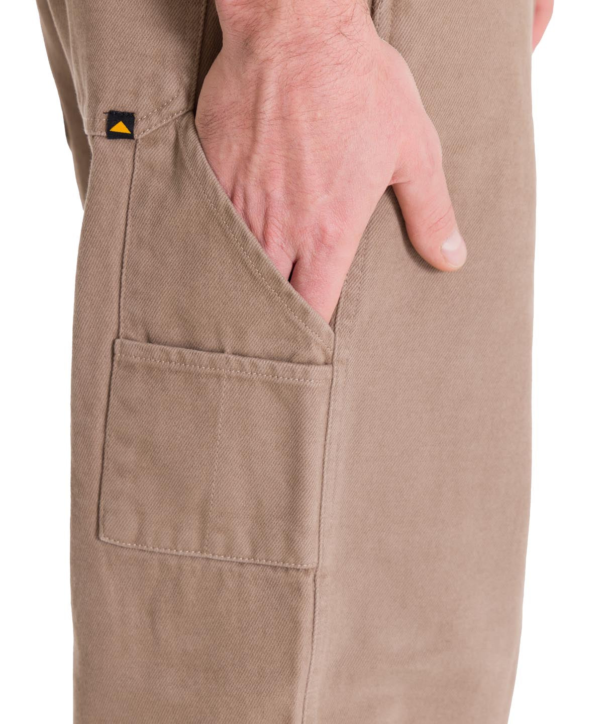 Pantalón Straight Hombre Twill Carpenter Café Claro Cat