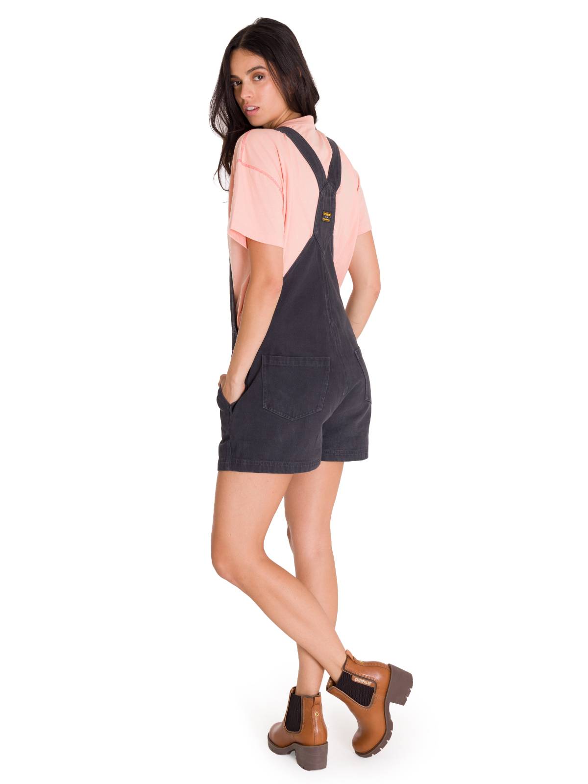 Jardinera Casual Mujer HERITAGE UNIFORM TWILL SHORTALL Negro CAT