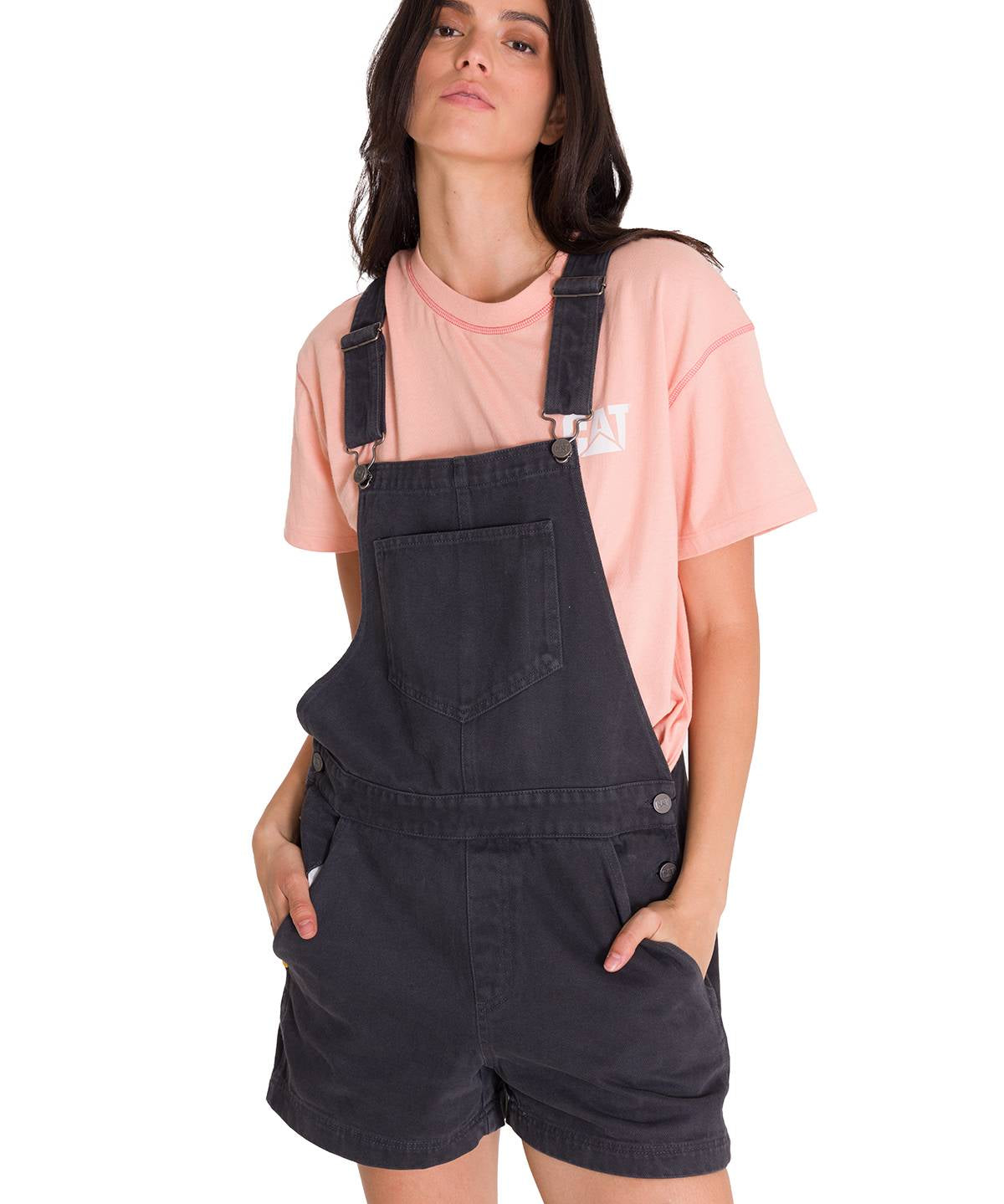 Jardinera Casual Mujer HERITAGE UNIFORM TWILL SHORTALL Negro CAT