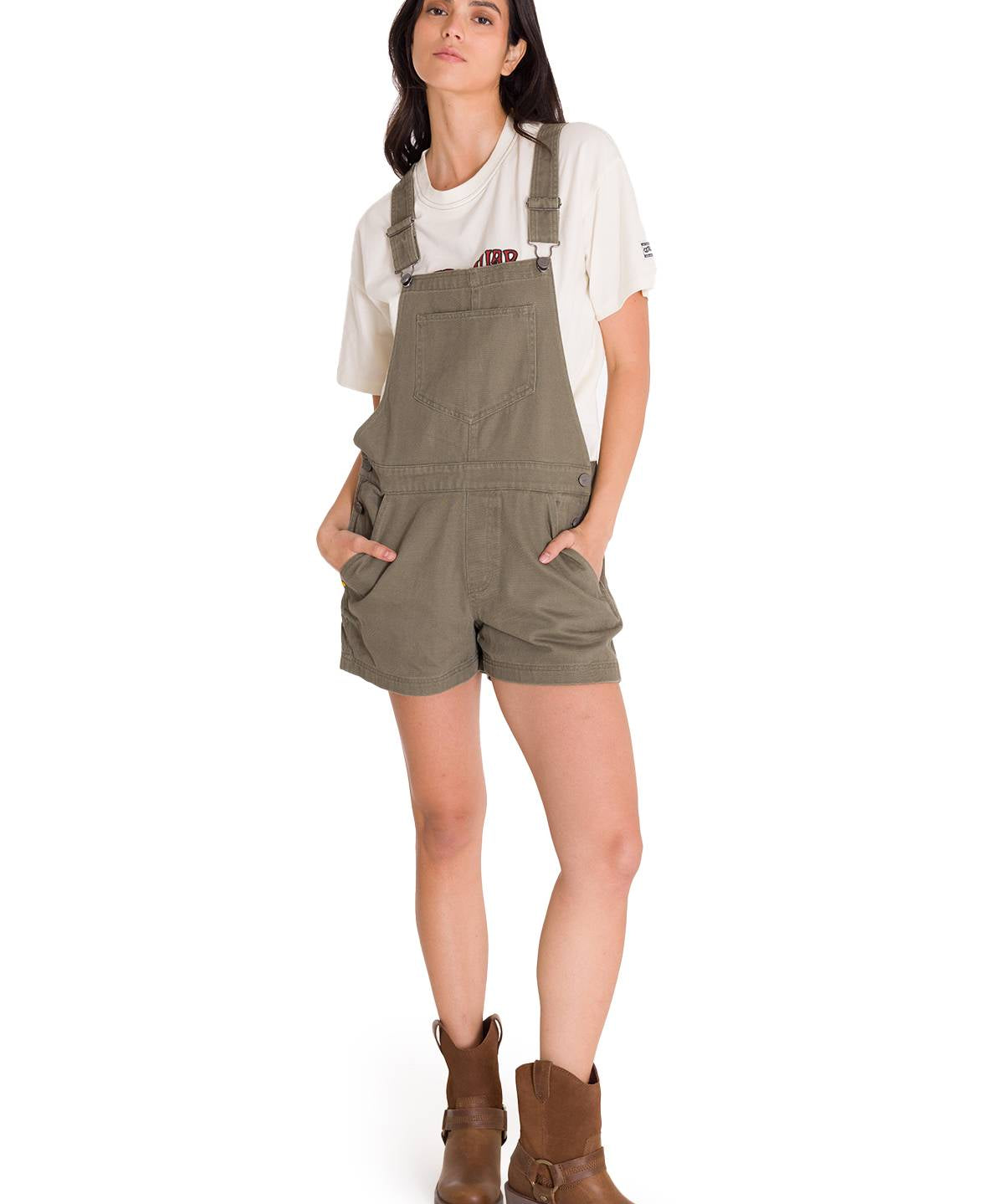 Jardinera Casual Mujer HERITAGE UNIFORM TWILL SHORTALL Verde CAT