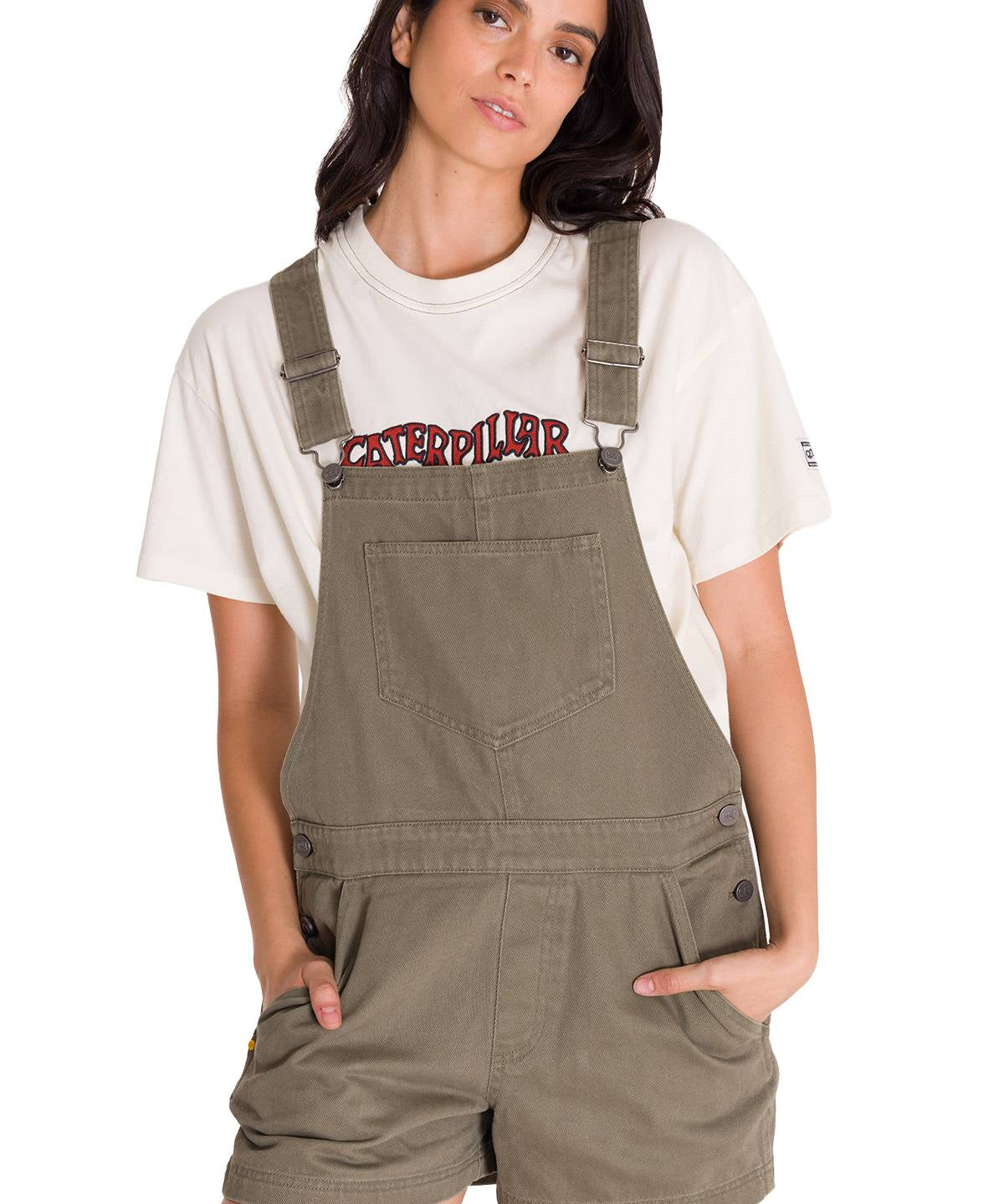 Jardinera Casual Mujer HERITAGE UNIFORM TWILL SHORTALL Verde CAT