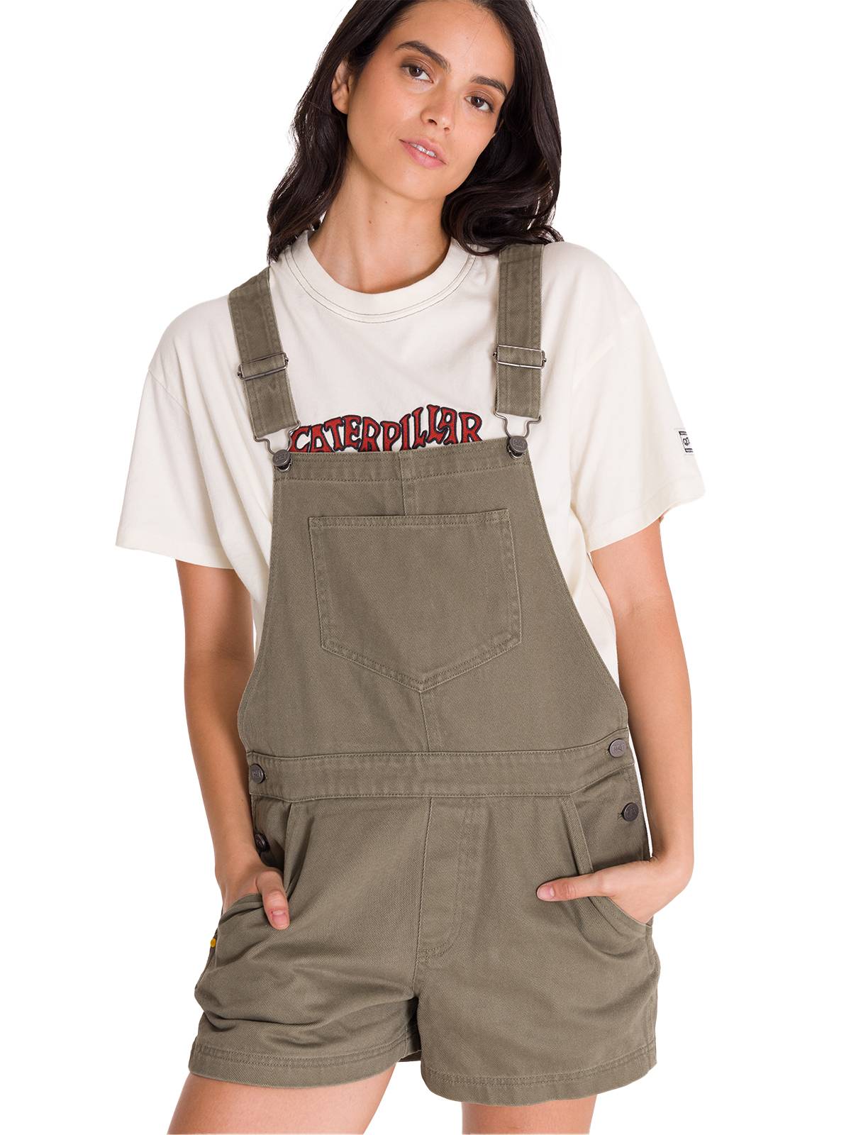 Jardinera Casual Mujer HERITAGE UNIFORM TWILL SHORTALL Verde CAT