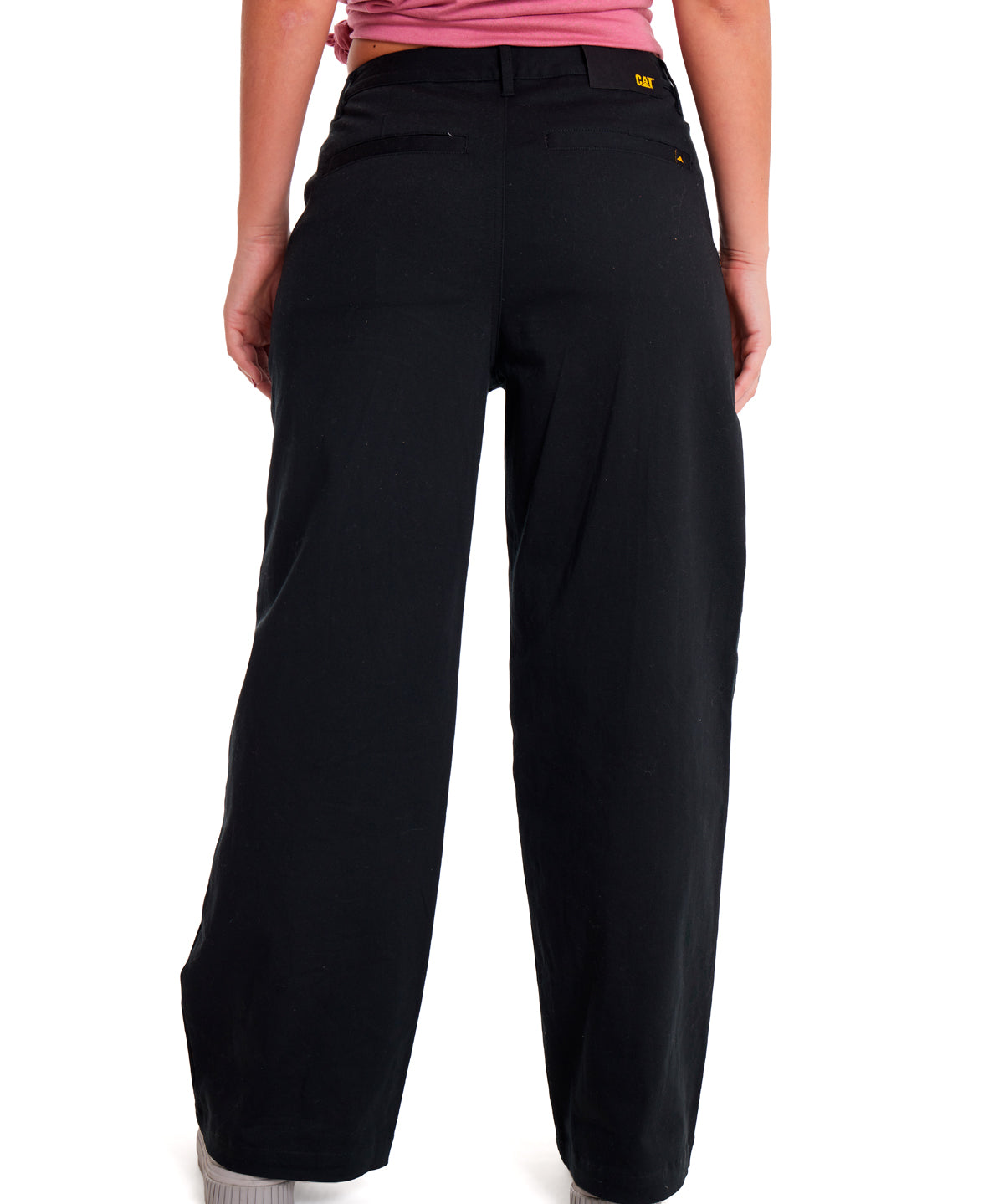 Pantalón Casual Mujer WIDE LEG STRETCH CHINO PANT Negro CAT