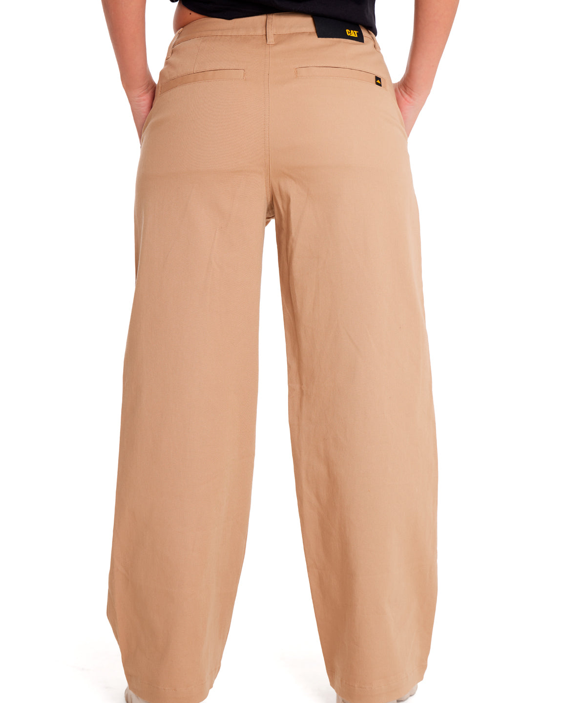 Pantalón Casual Mujer WIDE LEG STRETCH CHINO PANT Beige/Crudo CAT