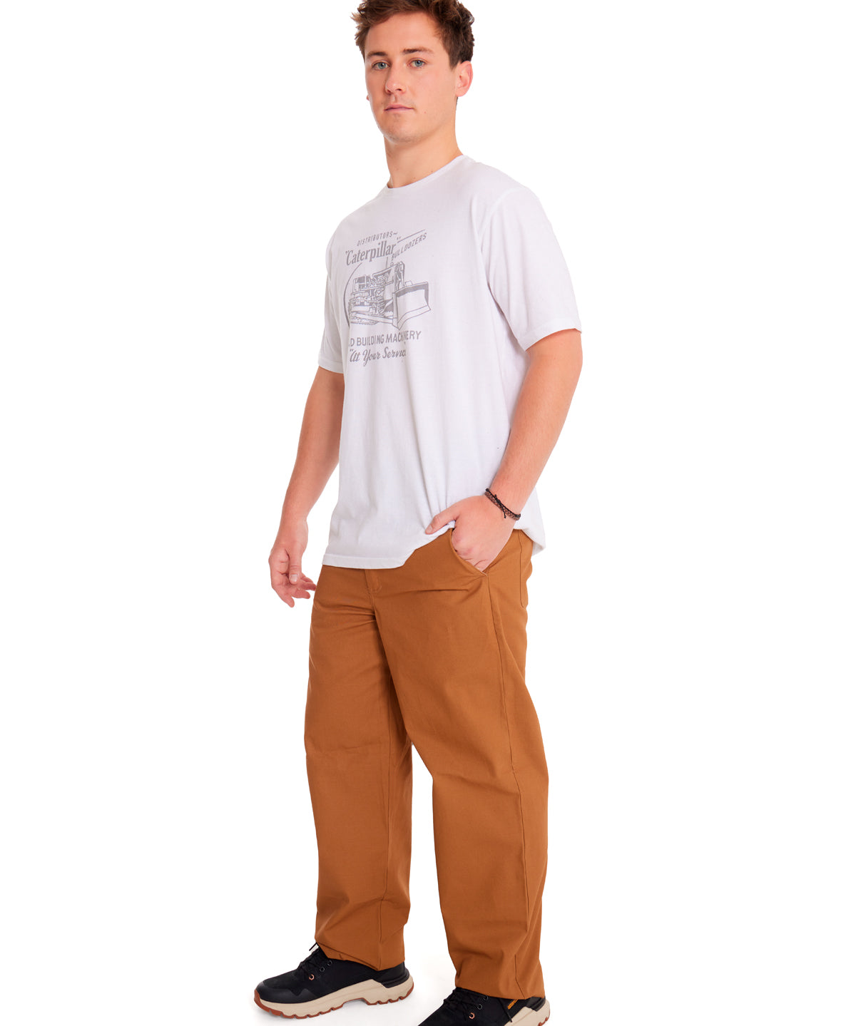 Pantalón Casual Hombre RELAXED TWILL UTILITY PANT Café CAT