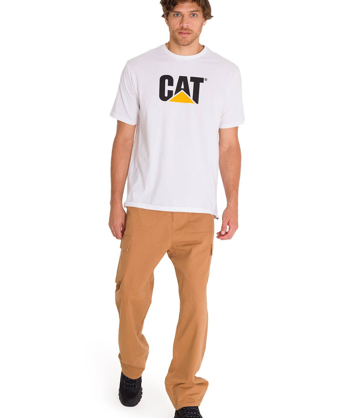 Pantalón Tiro Medio Hombre HERITAGE STRAIGHT CARGO UTILITY Café Cat