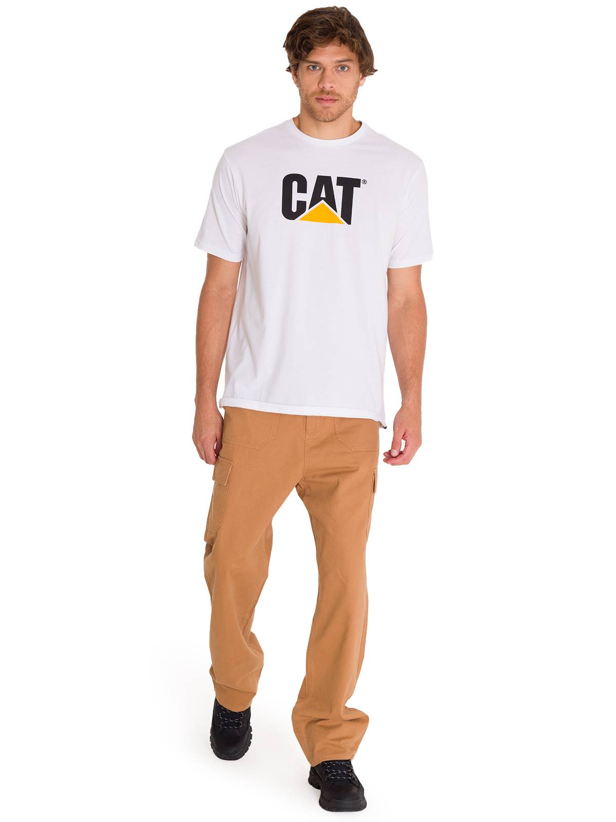 Pantalón Tiro Medio Hombre HERITAGE STRAIGHT CARGO UTILITY Café Cat