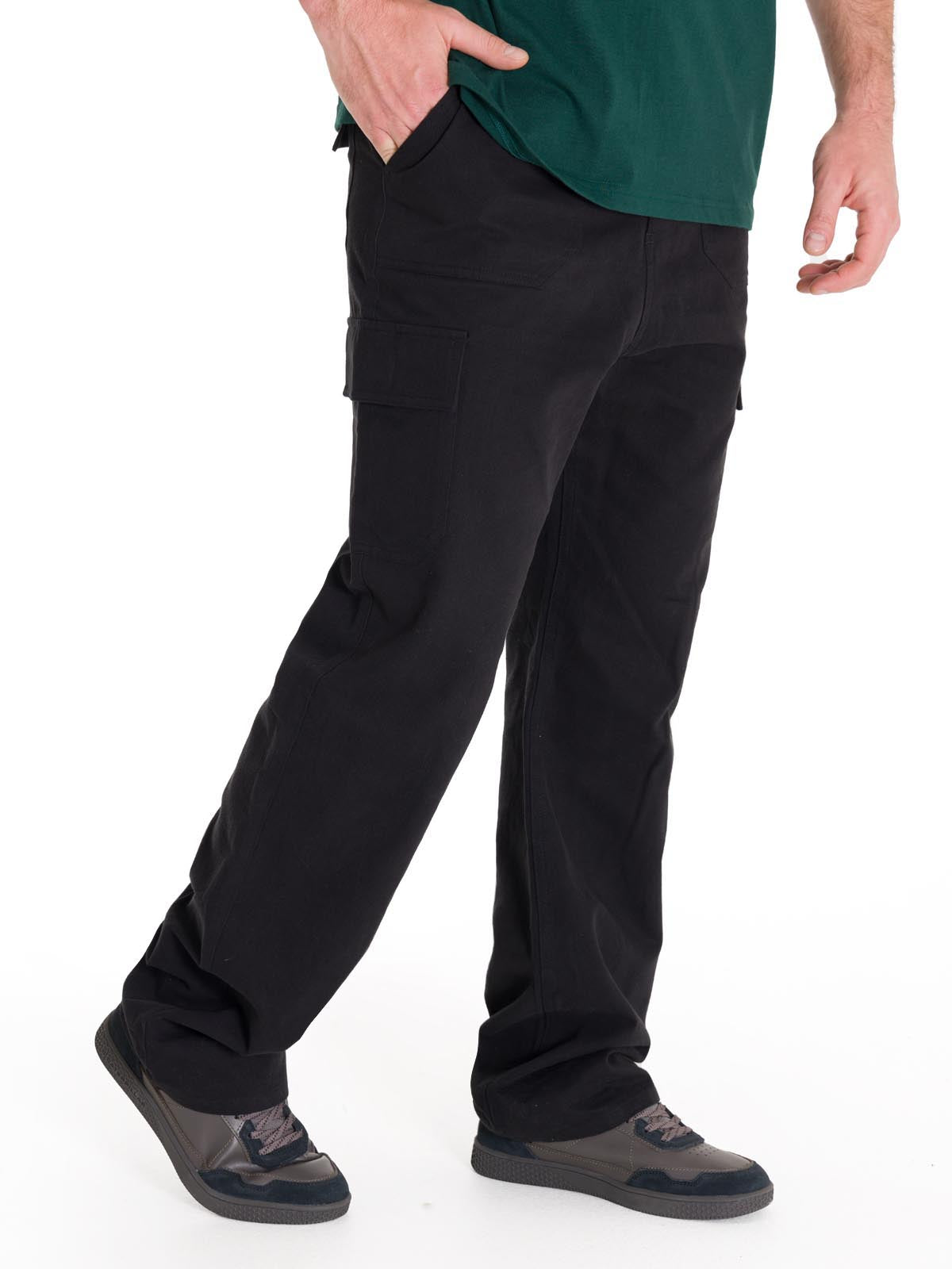 Pantalón Tiro Medio Hombre HERITAGE STRAIGHT CARGO UTILITY Negro Cat
